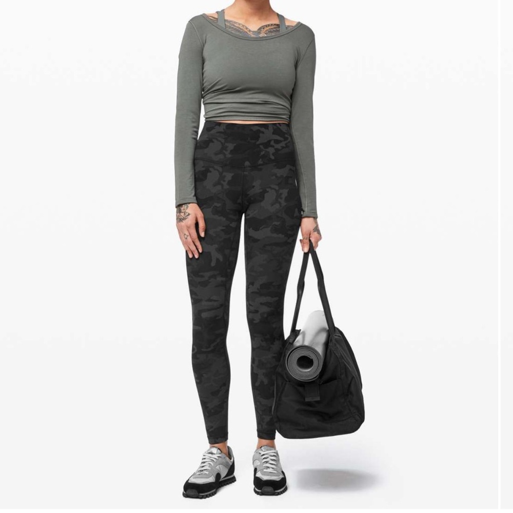Lululemon Women’s Align Pant 28" Incognito Camo Multi Grey Size 4